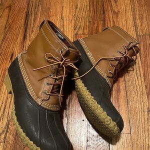 L.L. Bean Men's Brown and Black Duck Boots